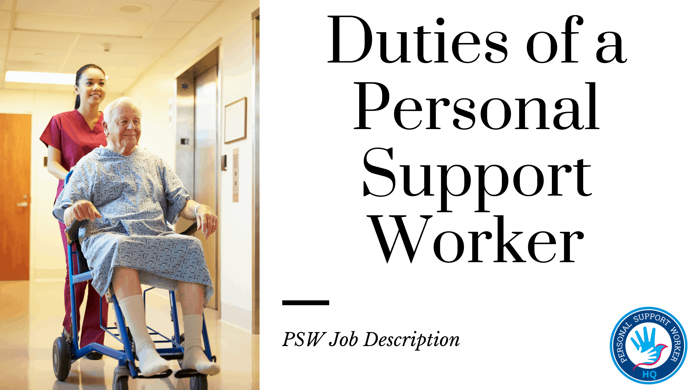 Duties of a Personal Support Worker