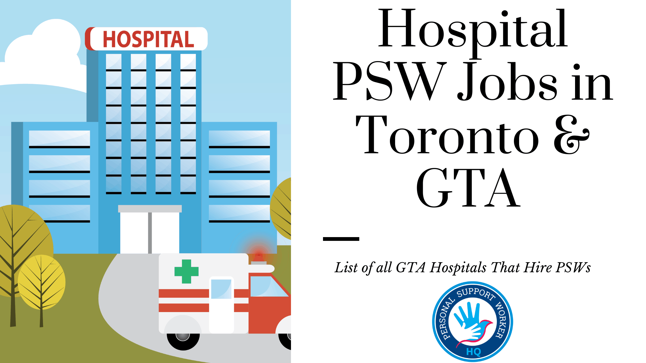 Hospital PSW Jobs in Toronto